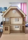 Деревянный Кукольный домик "Солнечная усадьба"