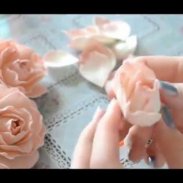 Нежная роза из фоамирана мастер класс / Foam tutorial